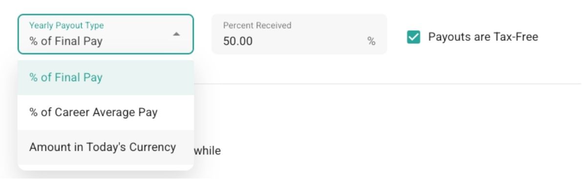 Yearly Payout Type